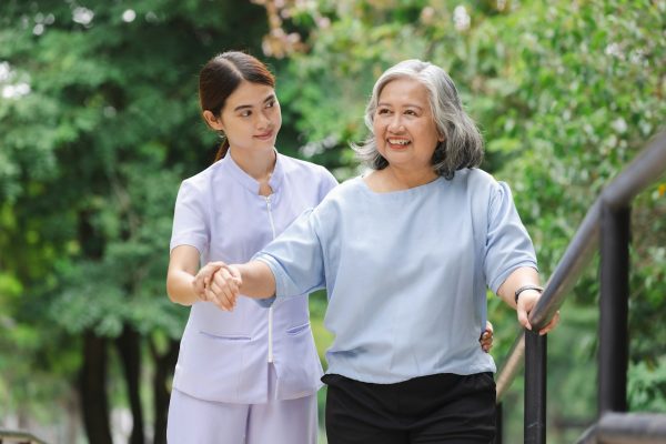 elderly care with be happy